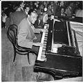 Image of Jazz pianist and audience, October 14, 1944