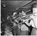 Image of International Sweethearts of Rhythm trombone section, Seattle, September 1944