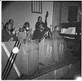 Image of Al Pierre's jazz band performing, Seattle, circa 1944