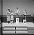 Image of Swimmers standing on blocks at Madrona Park, Seattle, circa 1953