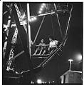 Image of Cheryl Smith and Frances Lane riding a Ferris wheel, Seattle, circa 1953