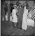 Image of Three people posing at the Black Elk's Club, Seattle, circa 1953