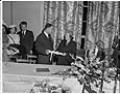 Image of Dr. Ralph Bunche and others at Chamber of Commerce, Seattle, July 7, 1949