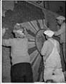Image of Artists creating mosaic mural, Seattle, 1958