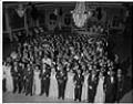 Image of Dancers posing at Faurot's Ballroom, Seattle, circa 1950