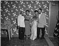 Image of Two couples posing in formal wear, Seattle, circa 1953