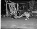Image of Chinese dancers performing on stage, Seattle, circa 1953