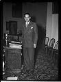 Image of Thurgood Marshall standing at lectern, Seattle, March 1947