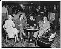 Image of Two couples at table at the Italian Club, Seattle, circa 1953