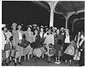 Image of NACWC convention delegates at King Street Station, Seattle, August 1948