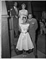 Image of Wedding party group at Faurot's Ballroom, Seattle, circa 1953