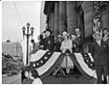 Image of Hiram Gale saluting parade, Seattle, April 3, 1948