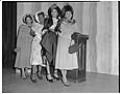 Image of Women posing at fashion show, Seattle, circa 1953