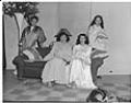 Image of Models backstage at fashion show, Seattle, circa 1953
