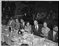 Image of Group around table at club party, Seattle, circa 1953