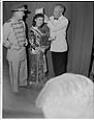 Image of Seafair Princess being crowned by mayor, Seattle, July 23, 1951