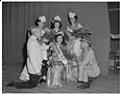 Image of Seafair Princess with others after crowning, Seattle, July 23, 1951
