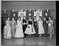 Image of Nine women in formal attire, Seattle, circa 1953