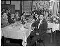 Image of Guests around table at wedding reception, Seattle, circa 1953
