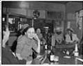 Image of Patrons talking at a beer parlor, Seattle, circa 1953