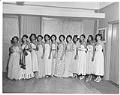 Image of Contestants for Mardi Gras Queen, Seattle, July 30, 1950