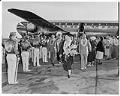 Image of Arrival of U.S. Post Office convention officials and guests, Seattle, 1950