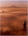 Image of Mt. Rainier above the fog from downtown Seattle, circa 1985