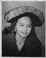 Image of Young woman with hat, Seattle, circa 1960