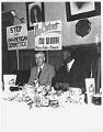 Image of Presidential candidate Henry Wallace with a union officer, 1948