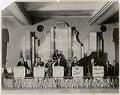 Image of Earl Whaley's band on stage in Shanghai, China, December 20, 1934