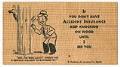 Image of Northern life insurance advertising card, 1937
