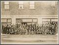 Image of Students posing outside Seattle Engineering School, 1917