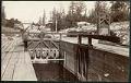 Image of Wooden lock in Montlake Ditch, Seattle, circa 1900