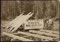 Image of Workman posing at Fremont townsite, Seattle, May 1888
