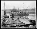 Image of Diving support vessel and equipment, Seattle, January 29, 1924