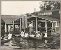 Image of Canoes and houseboats on Lake Washington, Seattle, 1912