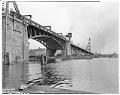 Image of Ballard Bridge crossing Salmon Bay, Seattle, May 1940