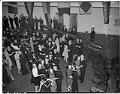 Image of Women and servicemen dancing at the Naval Reserve Armory, Seattle, December 1942