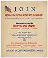 Image of Home Defense Infantry Regiment recruitment poster, Seattle, 1941