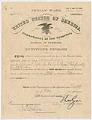 Image of Survivor's Pension Certificate issued to Carson D. Boren, May 20, 1903