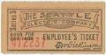 Image of Seattle Electric Company ticket, Seattle, 1903