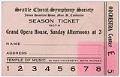 Image of Seattle Choral - Symphony Society season ticket, 1907-1908