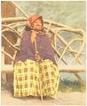 Image of Kikisoblu (Princess Angeline) seated at Madrona Park, Seattle, circa 1892