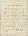 Image of Handwritten bond between John W. Maple and wife to Martin Cavanaugh for a private road, August 28, 1872