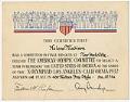 Image of Helene Madison's Olympic tryouts certificate, 1932