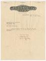 Image of Rhodes Bros. Co. letter, September 25, 1919