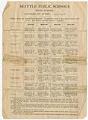Image of Seattle High School course schedule, 1907-1908