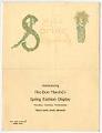 Image of The Bon Marché's spring fashion display announcement, 1914