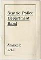 Image of Seattle Police Dept Band souvenir, 1913