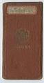 Image of Gus Carlson's machinists union dues book, 1919-1923